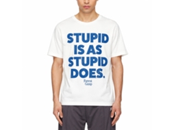Rockinstone Forrest Gump-stupid Is White Adult T-shirt Size:m