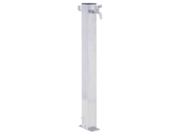 Vidaxl Coluna De Água Para Jardim Em Aço Inoxidável Quadrada 100 Cm