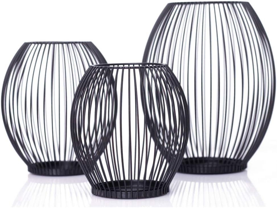 Castiçal de mesa decorativo em ferro forjado BRILVIBERA