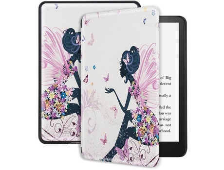 Cadeado 3408, Capa para Amazon Kindle 2022/2024, Cofre Fairy B