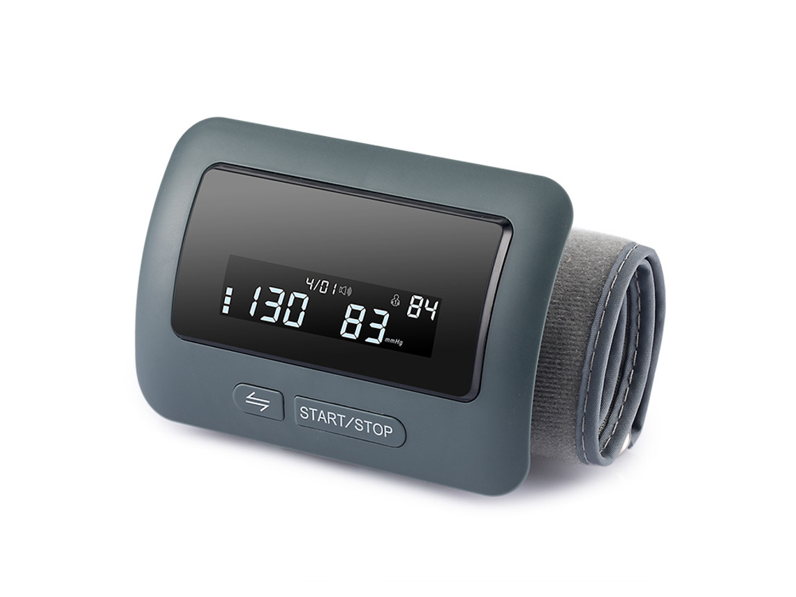Monitor de Pressão Eletrónico de Pulso Doméstico, Função Bluetooth e Aviso por Voz, Ecrã de Alta Definição CZHHMART