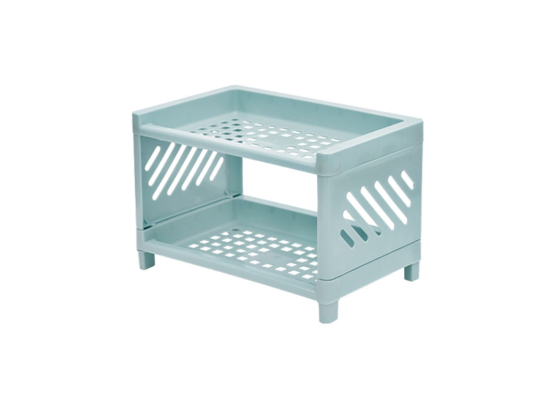 Rack de Armazenamento Duas Camadas Azul LAXISCREED