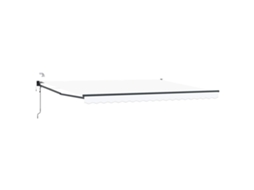 Conjunto 1 Toldo Elétrico Vidaxl Branco Poliéster (4 × 3 M)