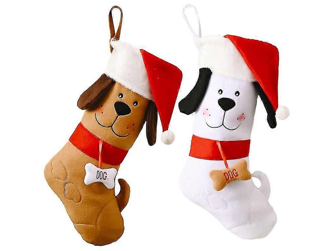2 Meias De Natal De Pelúcia Penduradas Para Guardar Doces E Guloseimas Olysi Shop