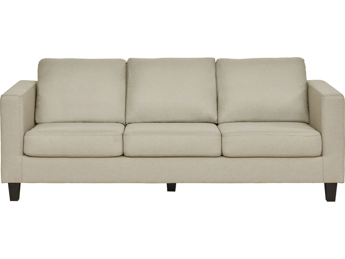 Sofá de 3 Lugares Bege DORMUS Larry (210 x 79 x 85 cm)