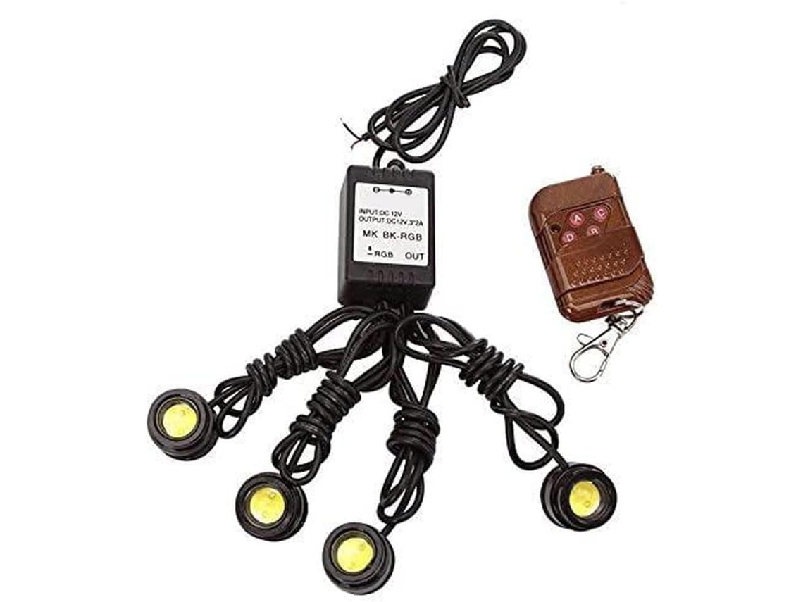 Luzes Laterais Riloer Para Carros, 12v 24v 18w Led, Luz Ambiente, Farol Estroboscópico De Emergência, Compatível Com
