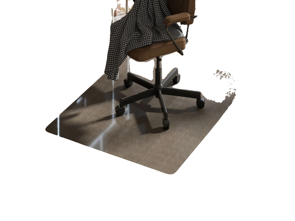 Protetor De Piso, Pvc Durável, Design Europeu, Preto, 91x152cm