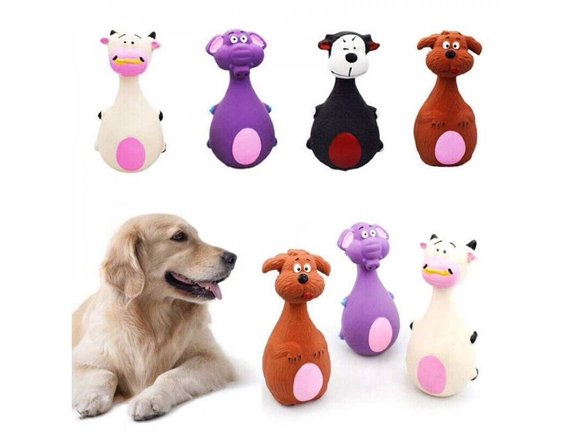 2026-juguetes Masticables Interactivos Para Cães Com Som Chirriante De Látex Tee Negro