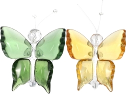 Enfeite Cristal Adorável Decoração 2 Peças Design Artístico Exclusivo Estar Escritório Acessórios Decorativos GOKOCO