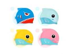 Peixe Cartoon Silicone Natação Crianças 3 12 Anos Azul