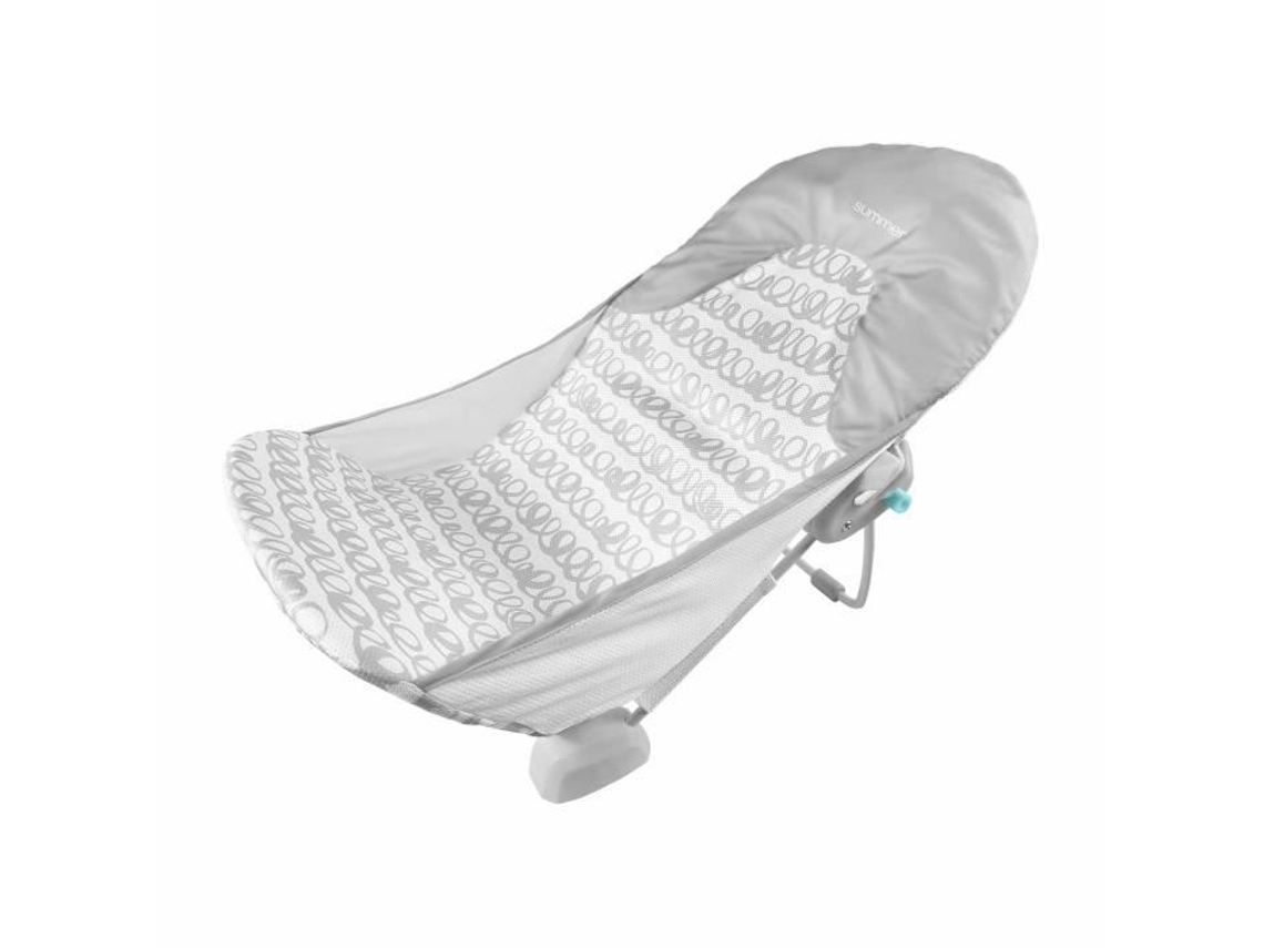 Ingenuidade Transat De Banho Para Bebê Dobrável Cinza Ingenuity