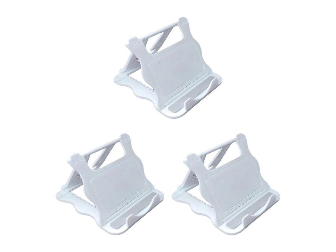 Suporte Para Celular Com Ângulo Ajustável, Universal, Dobrável, Para Uso Em Mesas, Compatível Com Celulares E Tablets. Cor Branco. Nostalgia88