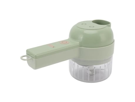 CIKONIELF Cortador de Alho Elétrico Cortador Elétrico de Vegetais 4 em 1 Mini Processador de Alimentos Sem Fio de Carregamento Usb de 200Ml