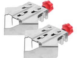 Topbathy Conjunto de 2 Grampos Ângulo Reto Amosfun em Aço Inoxidável Prateado para Marcenaria. Material