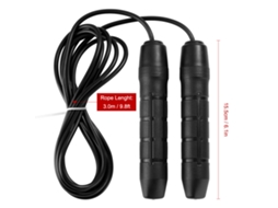 Corda De Pular Ajustável Com Grip Macio Para Treino De Velocidade E Resistência Fitness