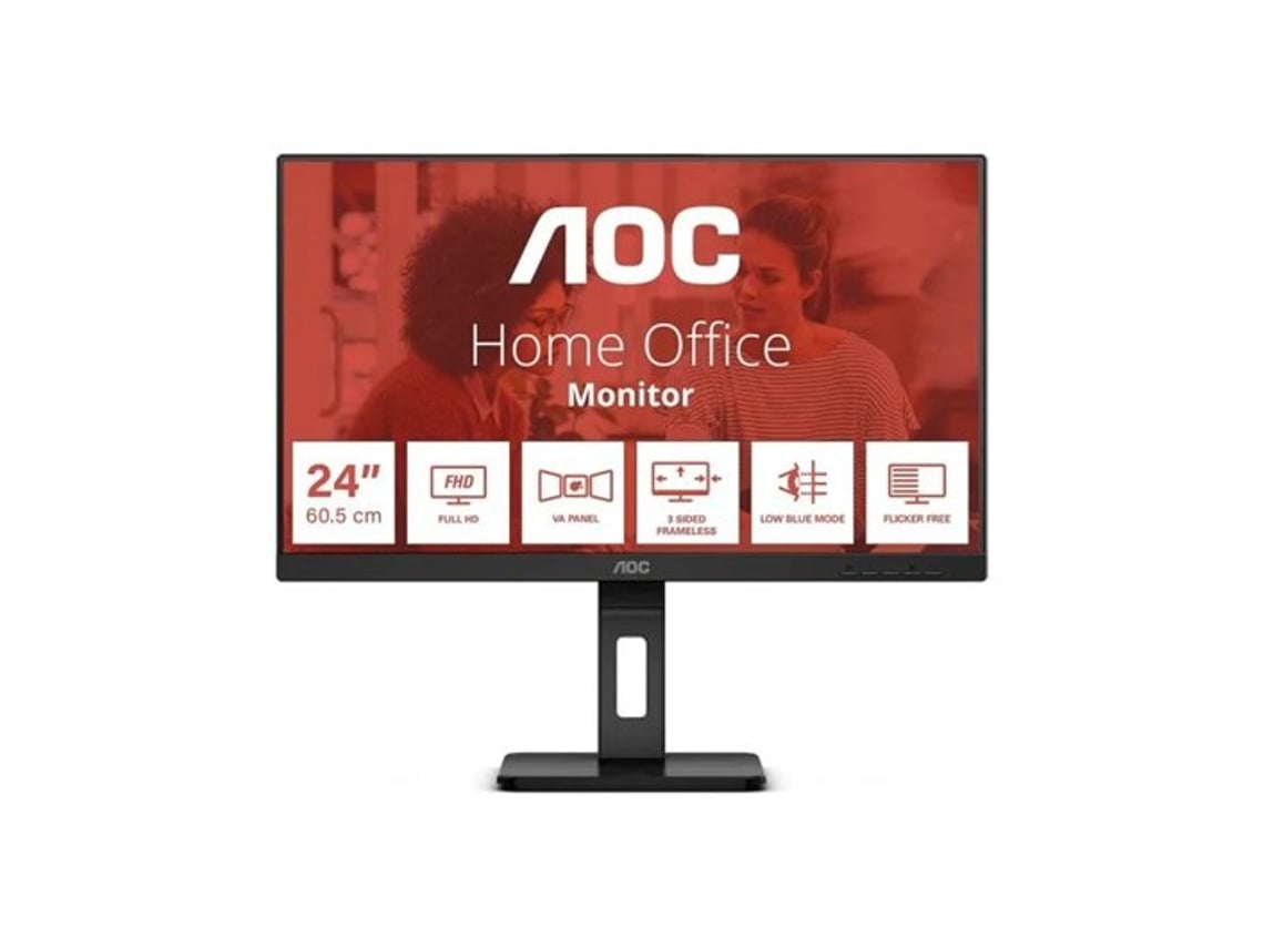 Monitor 24E3Qaf AOC (24'' - Full HD - IPS - 4 ms - Preto)