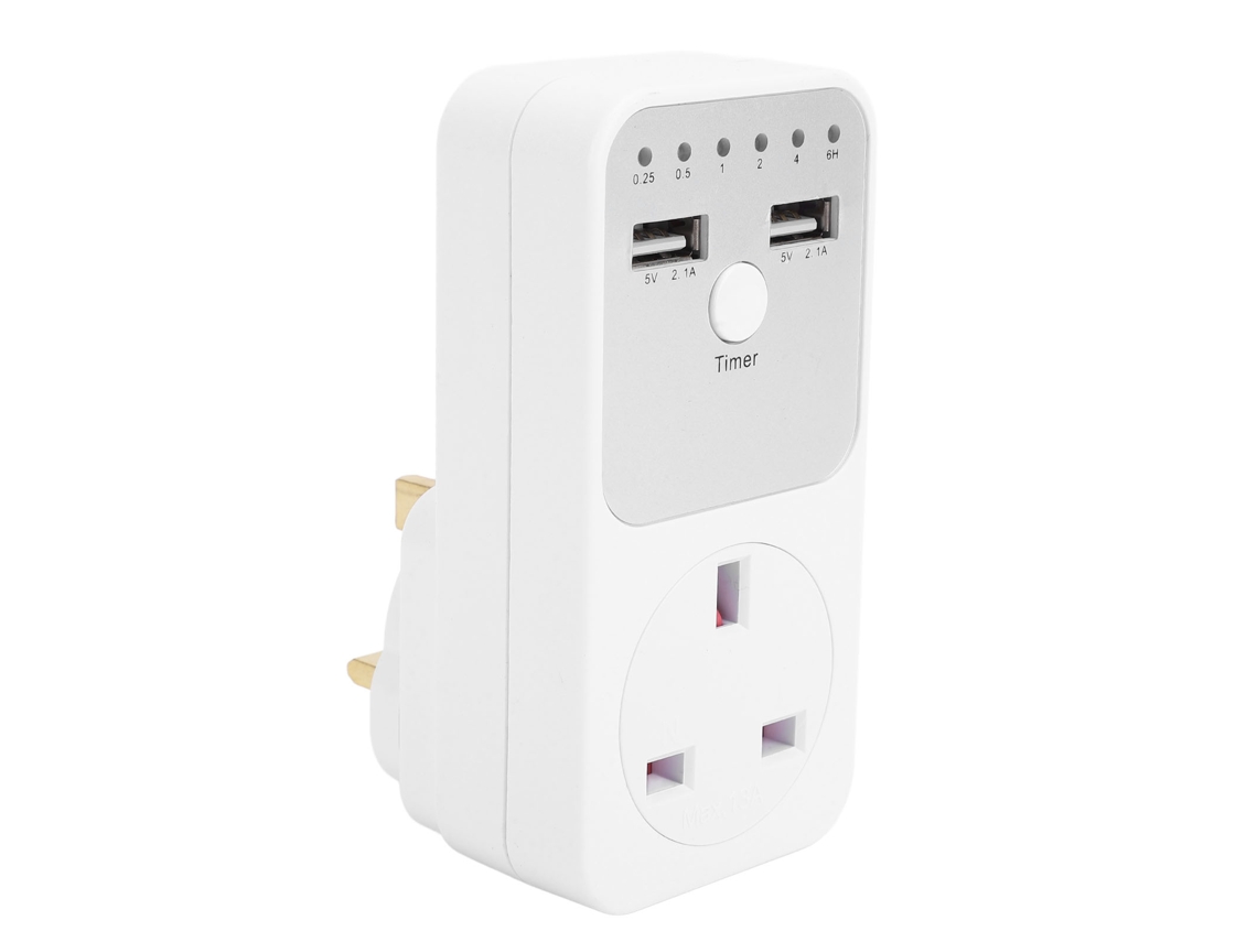 Laxiscreed Cômodo Eléctrico Duplo Com Controlador De Temporizador E Portas Usb Para Exterior