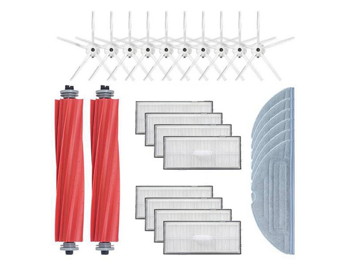 Para roborock s7 t7s t7plus hepa acessório de filtro escova principal mop pano escova lateral aspirador parte