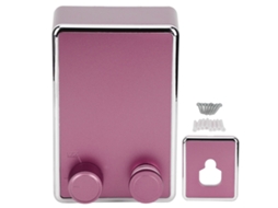 Varal retrátil de parede de aço inoxidável Slowmoose para varandas internas (rosa)