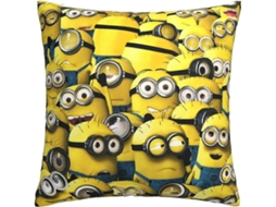 Capa De Almofada Dos Minions Macia E Confortável, Decorativa, Quadrada, Para Sofá, Carro, Para Decoração De Ambientes Externos, Casa Be-sys19766