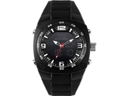 Relógio Eletrônico Masculino de Pulso À Prova D'água com Pulseira de Silicone Casual