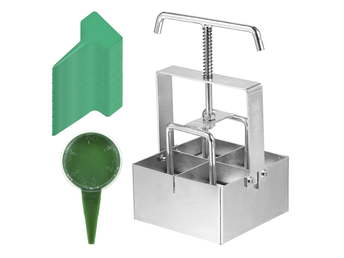Ferramenta Manual Para Blocos De Terra De 2 Polegadas Com Pontas Para Semear E Cultivar Mudas No Jardim
