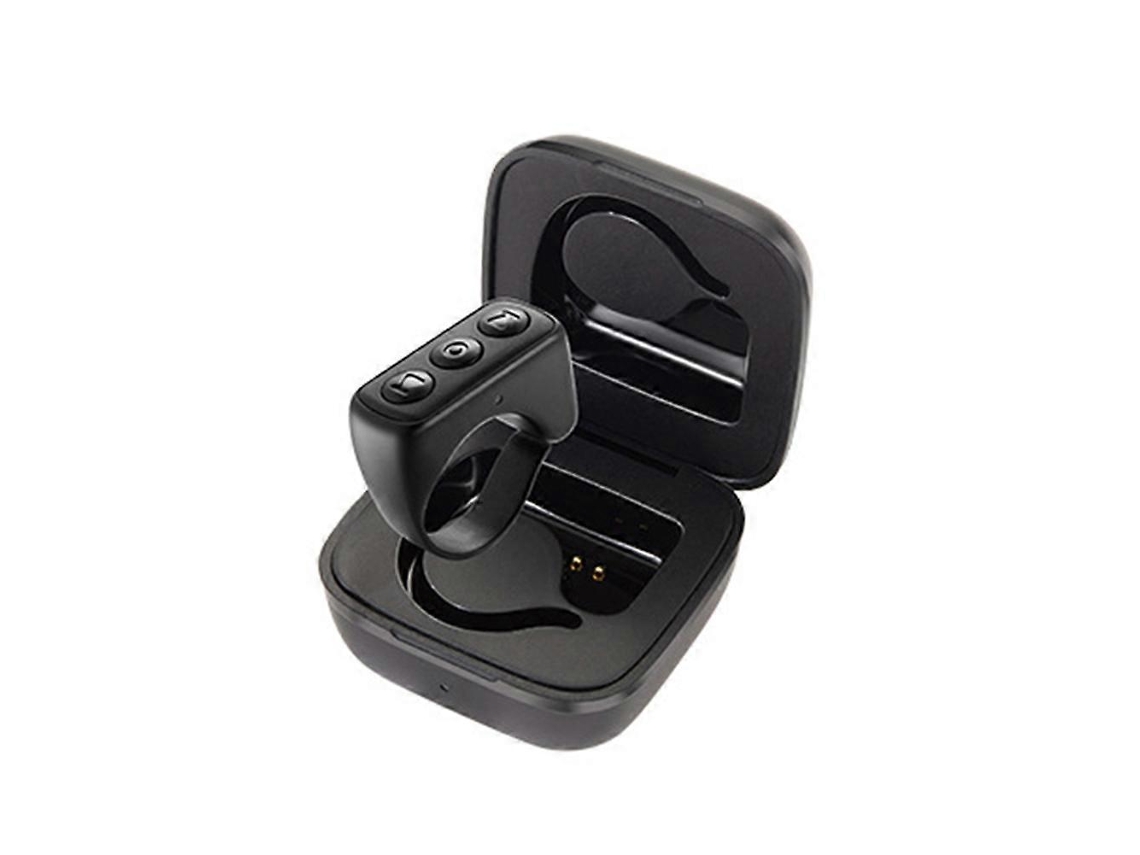 Controle remoto Bluetooth para virar páginas com o dedo - Acessório de rolagem preto