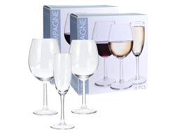 Conjunto Bem Casa Com 36 Taças De Vinho E Champanhe.