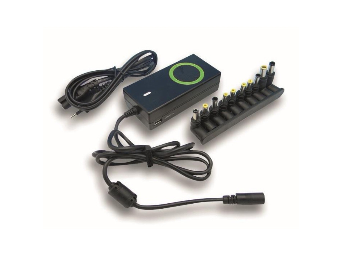 Portátil Universal Ac Power E Lcd 70w Com Porta Usb Techly