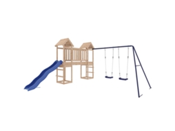 Conjunto de brincar para exterior VIDAXL Castanho Madeira