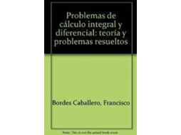 Livro Problemas Calculo Integral de Bordes (Espanhol)
