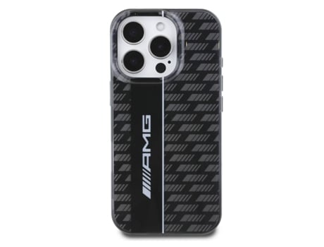 Capa Protetora Conceção Para Iphone 16 Pro Mercedes Amg Carbono Preto