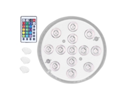 Lâmpada Magnética Subaquática RGB IP68 Controle Remoto | S/MARCA