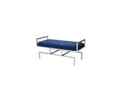 Banqueta Dkd Home Decor Preto Poliéster Aço 97 X 44 X 46 Cm