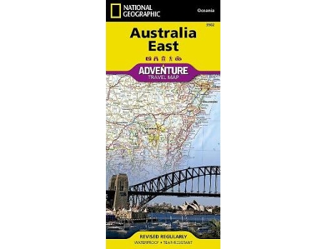 Livro australia, east de maps, national geographic (inglês)