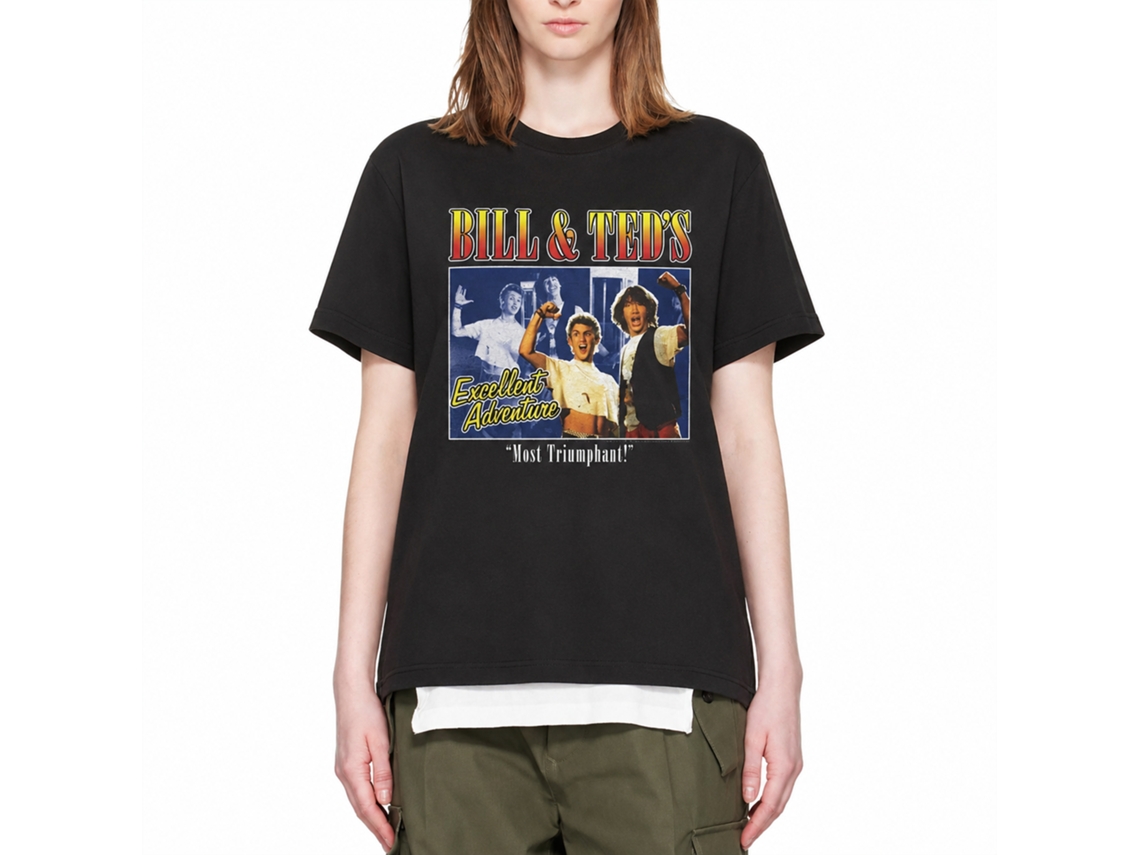 Rockinstone Bill And Ted Two Image Box Black Adult T-shirt Size:m
