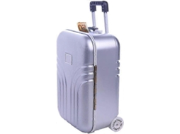 Cofrinho Criativo Em Formato De Mala Viagem, Modelo Mini, Para Colocar Dinheiro Malas Com Rodinhas, Ideal Decoração Escritório 202 Aquaforge