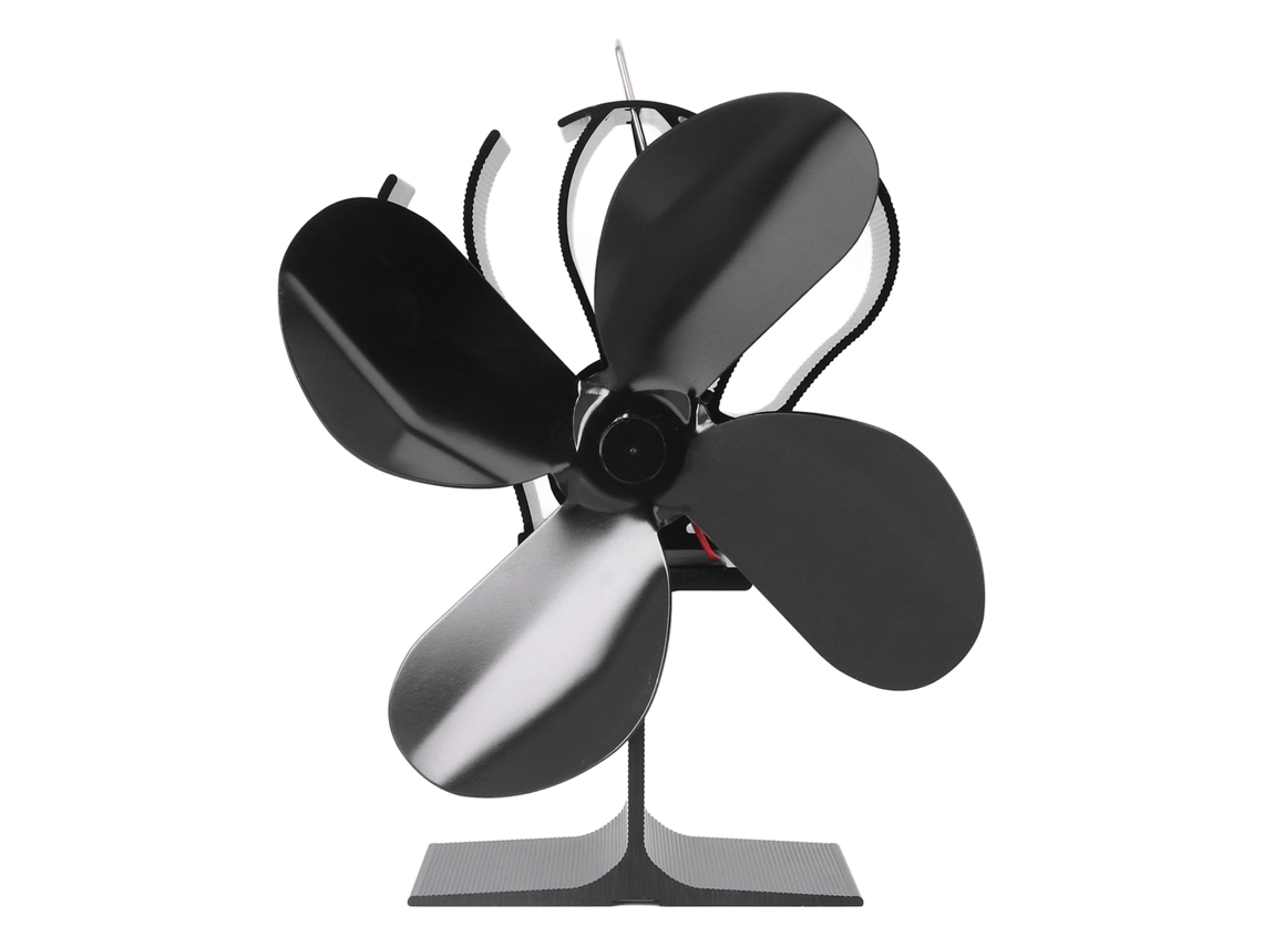 Laxiscreed Ventilador Termodinâmico Para Lareira, 4 Lâminas, Auto-gerado E Resistente Ao Calor Elevado