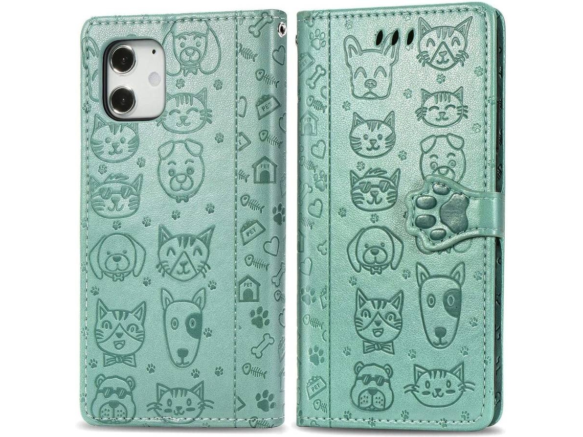 Capa iPhone 12 Mini HONGWE. Livro Verde