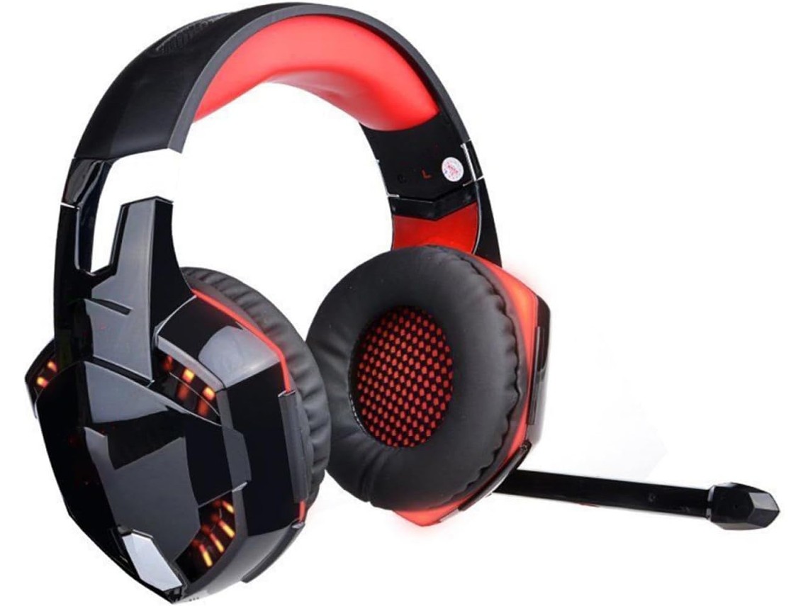 Fone De Ouvido Para Jogos Com Luzes Led, Som Estéreo De Alta Fidelidade E Design Confortável Supra-auricular.