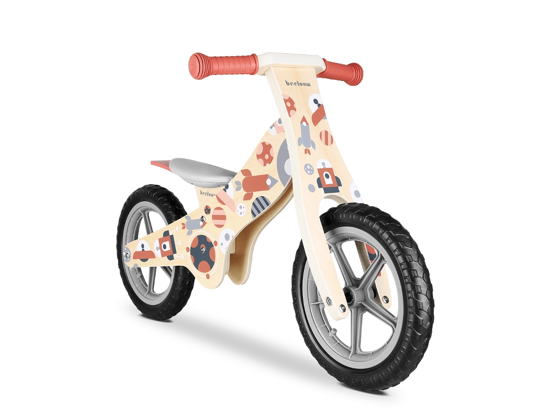Bicicleta de madeira sem pedais COSMO BIKE com selim regulável