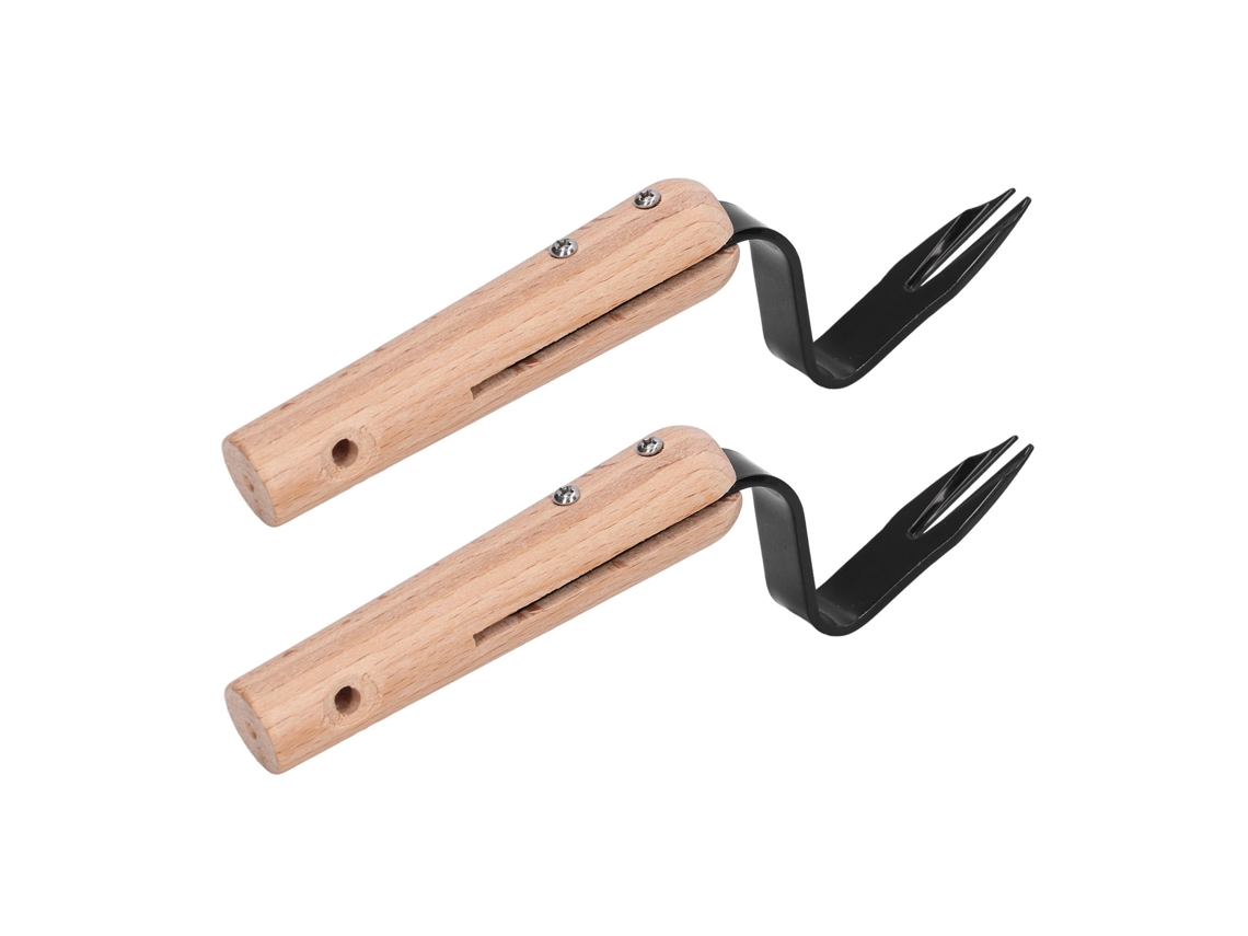 2pcs Pico Bifurcado para Remoção de Ervas Daninhas com Cabo de Fio | S/MARCA