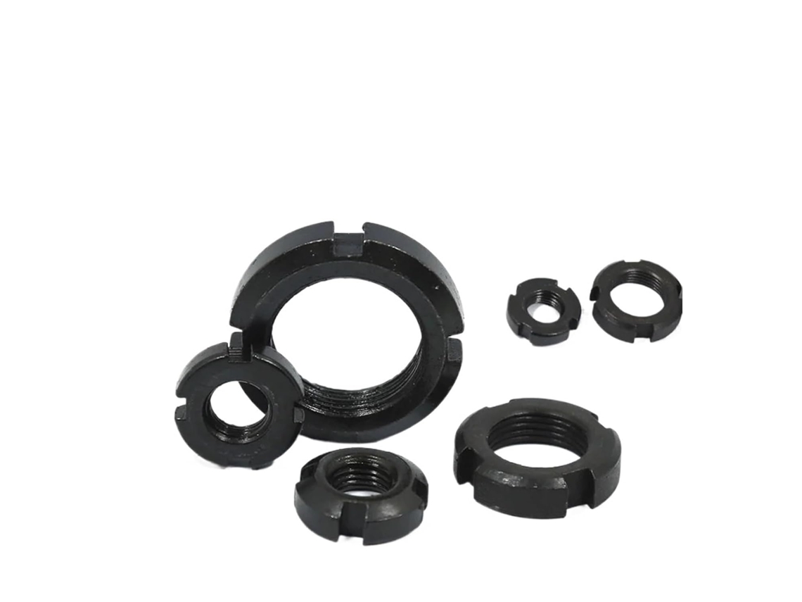 Porca De Travamento Radial, Trava Radial Com Quatro Porcas De Retenção Ranhuradas Em Aço Carbono M10 M60 M12x1, 25mm 2 Peças