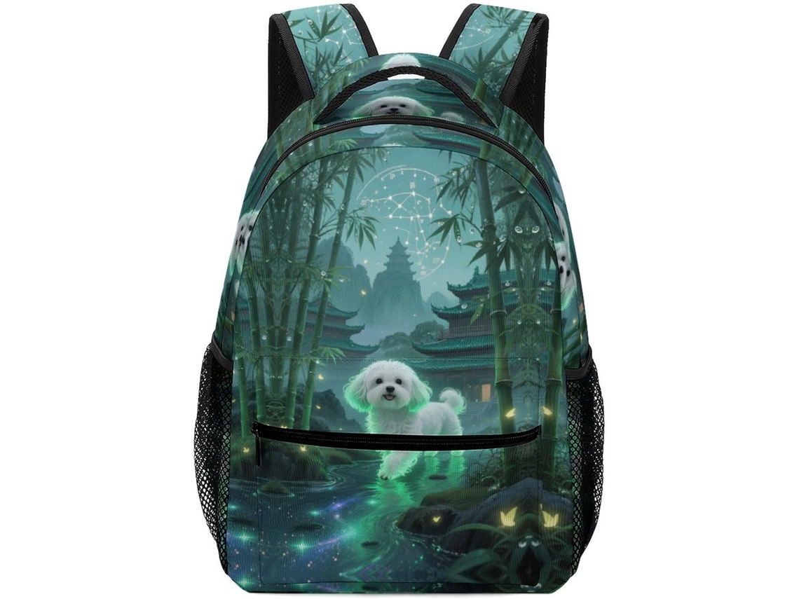 Mochila Infantil Com Estampa Filhote De Yorkshire Terrier, Escolar Animais, Para Livros Crianças