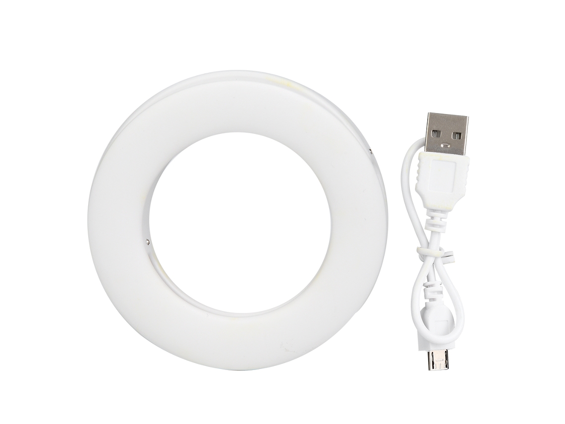 Xj 19 Portable Rechargeable 40 Led Camera Selfie Ring Fill Light 3200k 6500k For Mobile Phone Makeup Live Concert LAXISCREED