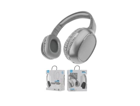 Auscultadores KM Auscultadores Wireless e C/Fio Extrabass Km Km-Cs006 Cinzento