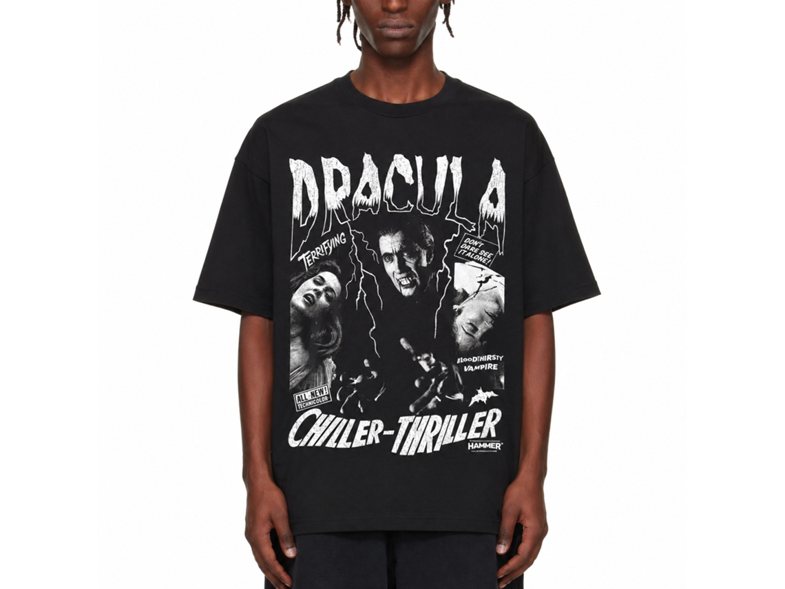 Rockinstone Hammer Horror Chiller Thriller Graphic Shirt Size:xxl
