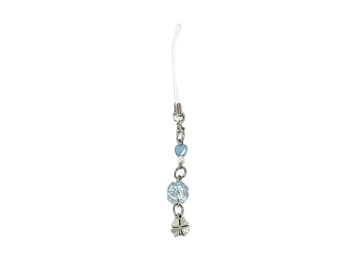 Pingente Artesanal De Trevo De Quatro Folhas Para Celular, Corrente Para Telefone, Chaveiro E Bolsa, Em Acrílico, Com Miçangas.