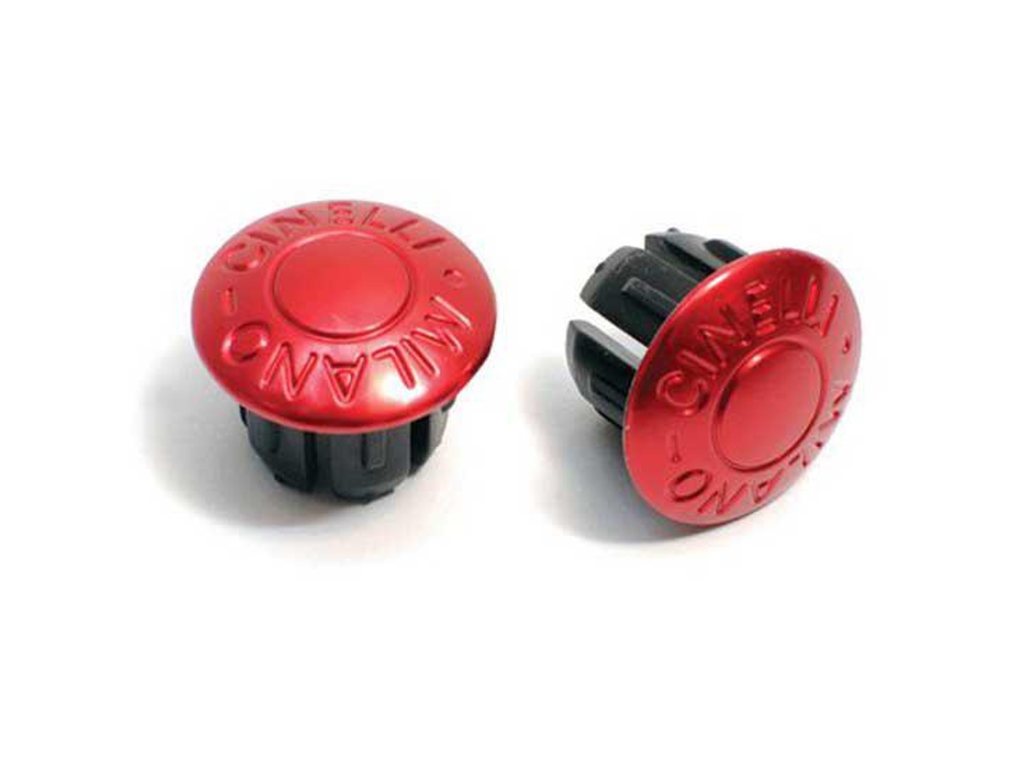 Cinelli End Plugs Cinelli-Milano Anod.Red-2 Pr