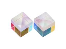 2 Peças De Prisma De Cristal Óptico Para Dispersão Rgb Refração Educação Fotografia